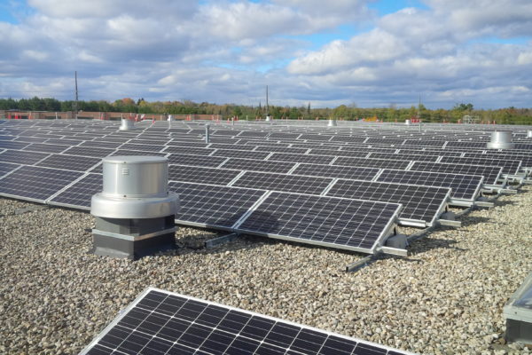 Fixed rooftop solar panels